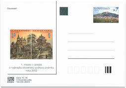 Most beautifull Slovak stamp 2002 - Inquiry