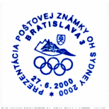 "Prezentácia poštovej známky OH SYDNEY 2000"