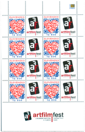 Print Sheet of Stamp with personalized coupon - ArtFilm Fest