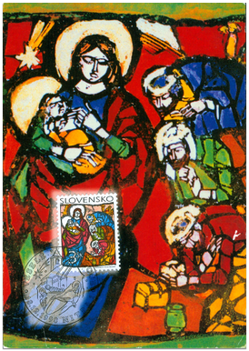 Vianoce 1998 - Viera Hložníková: Klaňanie troch kráľov