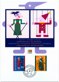 Spoločné vydanie poštovej známky Indonézia  - Slovensko