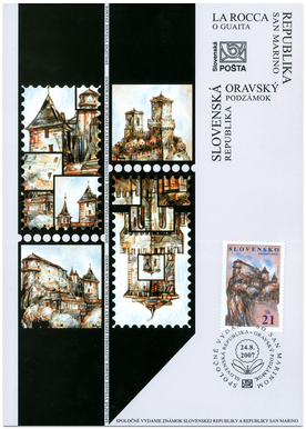 Joint Issue with San Marino - Orava Castle