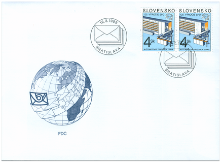 125" Anniversary of the World Postal Union - Automatic Sorting Line