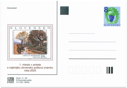 Most Beautiful Slovak Stamp 2003 - Inquiry