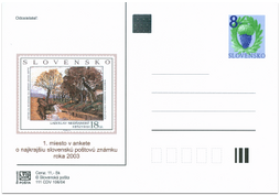 Anketa o najkrajšiu slovenskú poštovú známku 2003