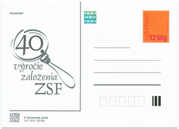 40th Anniversary of the Foundation of the Union of Slovak Philatelists