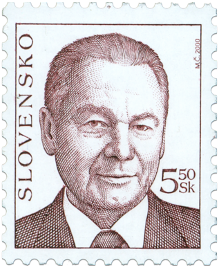 President of the Slovak Republik Rudolf Schuster (Definitive stamp)