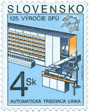 125" Anniversary of the World Postal Union - Automatic Sorting Line