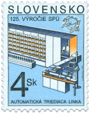 125" Anniversary of the World Postal Union - Automatic Sorting Line