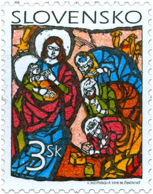 Vianoce 1998 - Viera Hložníková: Klaňanie troch kráľov