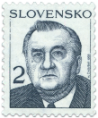 The Prezident of Slovak Republik  (Definitive stamp)