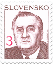 The President of Slovak Republik   (definitive stamp)