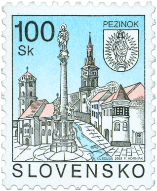 Pezinok   (Definitive stamp)