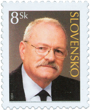 President of SR Ivan Gašparovič   (Definitive stamp)