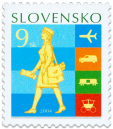 Postage Stamp Day:  History of Post Transport   (Definitive stamp)