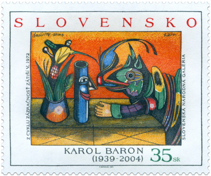 Umenie - Karol Baron: z cyklu Zázračnosť zátiší V. – 1972