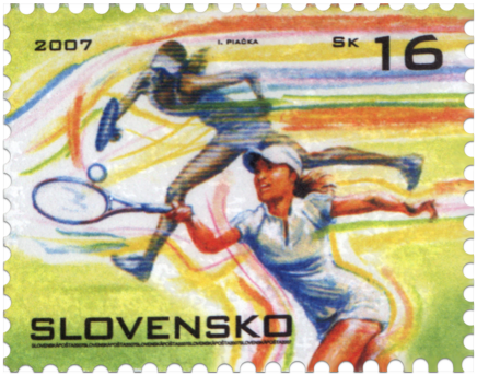Sports Stamp - Tennis