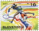 Sports Stamp - Tennis