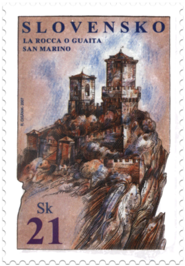 Spoločné vydanie so San Marínom - La Rocca o Guaita