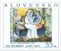 Umenie - Ján Želibský: Kytica chryzantém, 1936