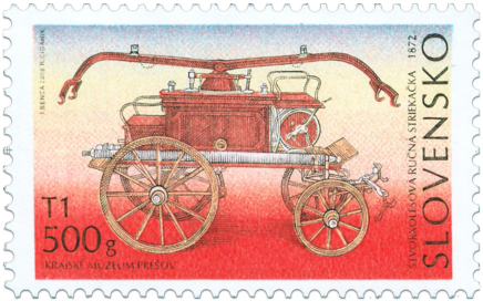 Technical Monuments – Fire-fighting Equipment, Four-wheel hand-operated pumper 1872