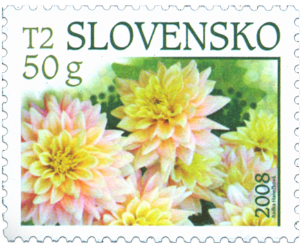 Dahlia - stamp with personalised coupon