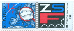 40th Anniversary of the Foundation of the Union of Slovak Philatelists