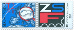 40. výročie založenia ZSF - známka s personalizovaným kupónom