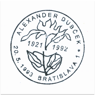 "Alexander Dubček 1921-1992"