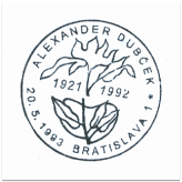 "Alexander Dubček 1921-1992"