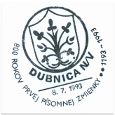 "800 rokov prvej písomnej zmienky 1193-1993"