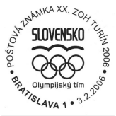 Poštová známka XX. ZOH Turín 2006