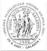 Krajská filatelistická výstava Galafila 2007