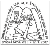 Odhalenie pamätníka gen.  M. R. Štefánika prezidentom SR