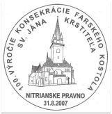 100.výročie konsekrácie farského kostola sv. Jána Krstiteľa