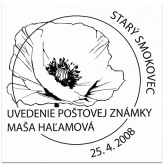 Uvedenie poštovej známky Maša Haľamová