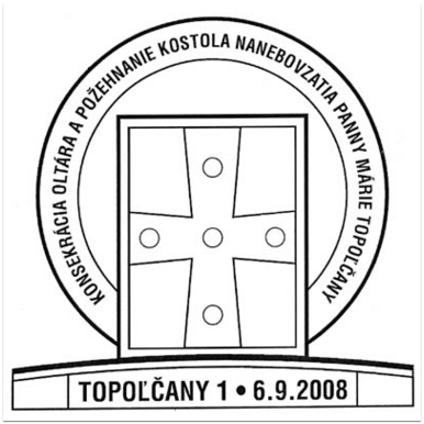 Konsekrácia oltára a požehnanie kostola panny Márie