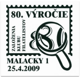 80. výročie založenia klubu filatelistov