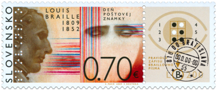 Postage Stamp Day: Louis Braille (1809 - 1852)