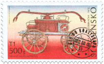 Technical Monuments – Fire-fighting Equipment, Four-wheel hand-operated pumper 1872