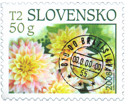 Dahlia - stamp with personalised coupon