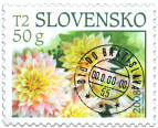 Dahlia - stamp with personalised coupon