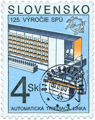 125" Anniversary of the World Postal Union - Automatic Sorting Line