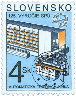 125. výročie Svetovej poštovej únie - Automatická triediaca linka