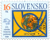 125. výročie Svetovej poštovej únie - Slovenská pošta, š. p.