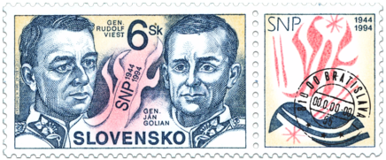 Fiftieth Anniversary of the Slovak National Uprising - Generals Viest and Golian