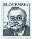 The Prezident of Slovak Republik  (Definitive stamp)