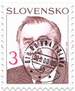 The President of Slovak Republik   (definitive stamp)