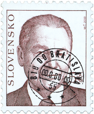 President of the Slovak Republik Rudolf Schuster (Definitive stamp)