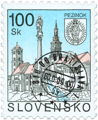 Pezinok   (Definitive stamp)